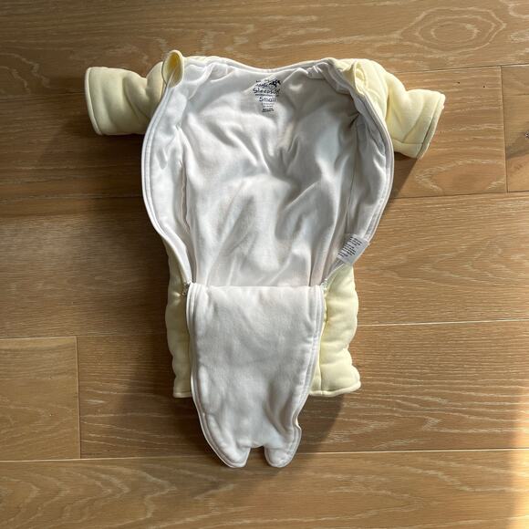 Baby Merlin's Magic Sleepsuit Small 3-6 Months Yellow Swaddle - Picture 3 of 5